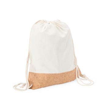 Sacochila de Lona e Cortiça 39x33cm