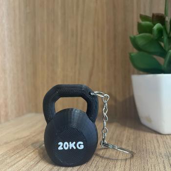 CHAVEIRO FITNESS MINI KETTLEBELL EM 3D