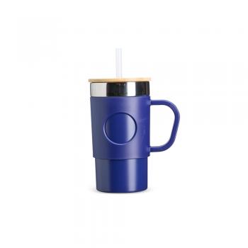 Caneca Térmica 400ml  Tampa de Bambu