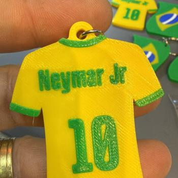 CHAVEIRO CAMISA DO  BRASIL 3D