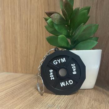 CHAVEIRO FITNESS MINI ANILHA EM 3D