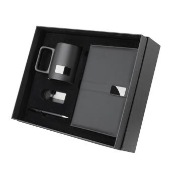 Kit Escritório Caderno, Caneta, Caneca Cermica e Cheveiro