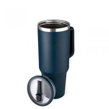Caneca Térmica 1,2L  tampa acrílica rosqueável com bico flexível .