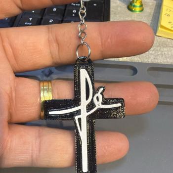 CHAVEIRO FÉ 3D