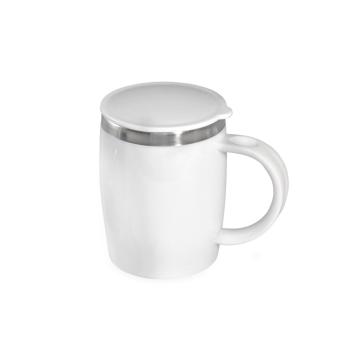 Caneca Plástica 400ml  “TAPETE” antiderrapante