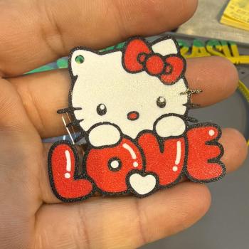 CHAVEIRO HELLO KITTY LOVE 3D