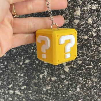 CHAVEIRO CUBO MARIO BROS 3D