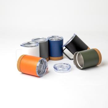 Caneca Térmica 400ml  Com Fundo de Cortiça