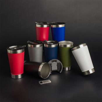 COPO TERMICO  LISO COM ABRIDOR 500ML