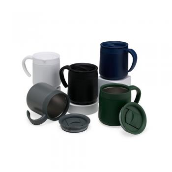 Caneca Térmica Inox 300ml Tampa Ajustável