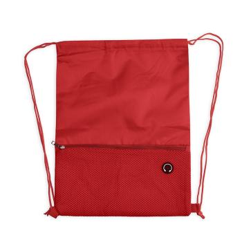 Mochila saco poliéster 20D com bolso externo
