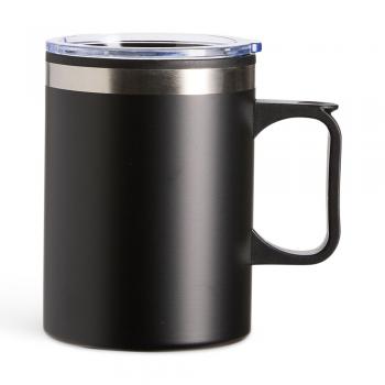 Caneca Plástica 375ml  Tampa Plástica com Bocal