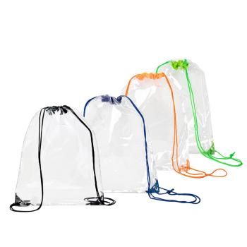 Sacochila em PVC transparente