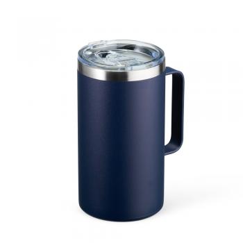 Caneca Térmica 500ml em inox livre de BPA com pintura eletrostática.