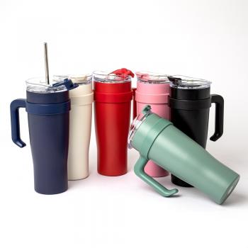 Caneca Térmica 1,2L Canudo Inox