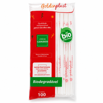 CANUDO BIO FLEXIVEL 22CM - 100 Unidades - LQ
