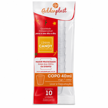 COPO 40ML LICOR - 20 PCT X 10 UN. LQ
