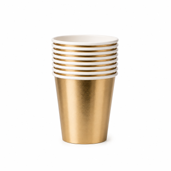 COPO PAPEL LISO DOURADO