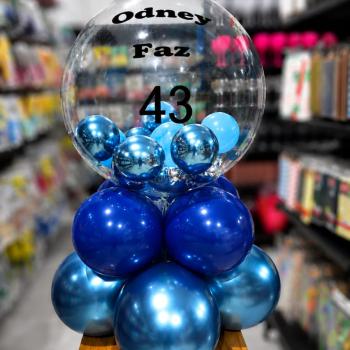 Arranjo de balão Azul Premium