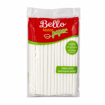 CANUDO DE PAPEL BRANCO 20X8 LQ