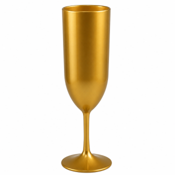 TACA CHAMPANHE 180ML - DOURADA LQ