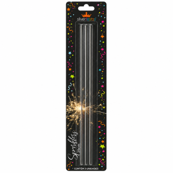 VELA SPARKLERS 25 CM C/ 3 UNID