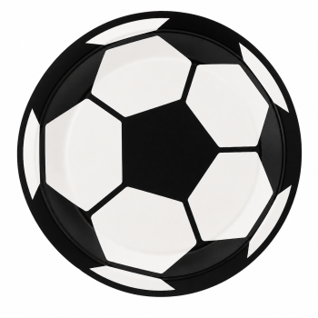 PRATO PAPEL BOLA FUTEBOL