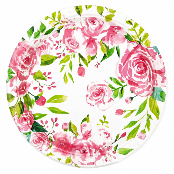 PRATO PAPEL ROSAS
