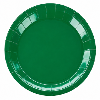 PRATO PAPEL LISO VERDE BANDEIRA