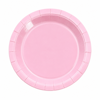 PRATO PAPEL LISO ROSA BEBE