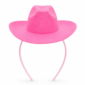 TIARA CHAPEU COWBOY C/1 UN  - ROSA