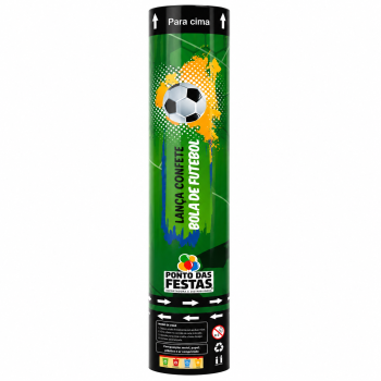 LANCA CONFETE BOLA DE FUTEBOL 30CM 20G C/12 UN