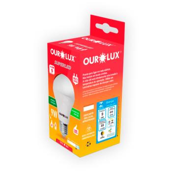 LAMP LED BULBO OUROLUX 09W 6.5K