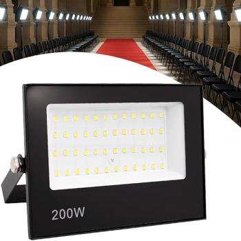REFLETOR LED 200W HOLOFOTE BRANCO FRIO