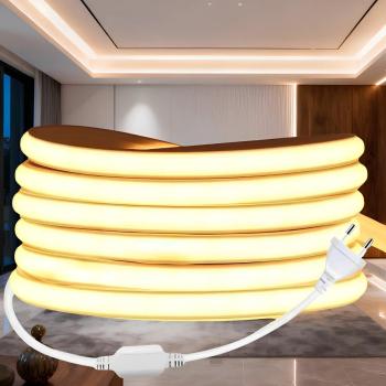 MANGUEIRA LED IP67 10M BRANCO QUENTE 220V