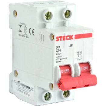 DISJUNTOR STECK DIN.2P  25A C   3KA