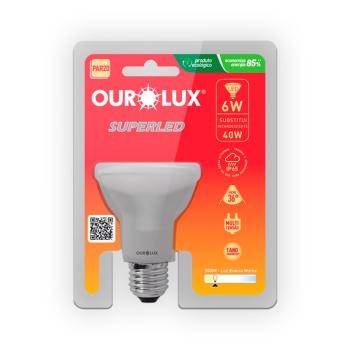 LAMP LED PAR-20 OUROLUX 06W 3000K