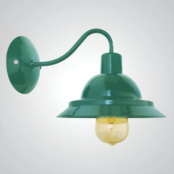 LUMINÁRIA RETRO ALUMINIO VERDE