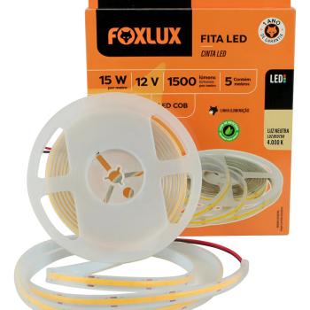 FITA LED COB 15W 12V 4000K 5M IP65