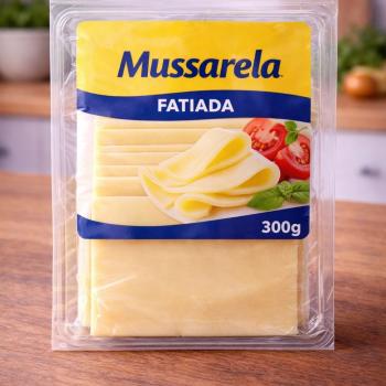 MUSSARELA FATIADA MERENDÃO 300 GRAMAS