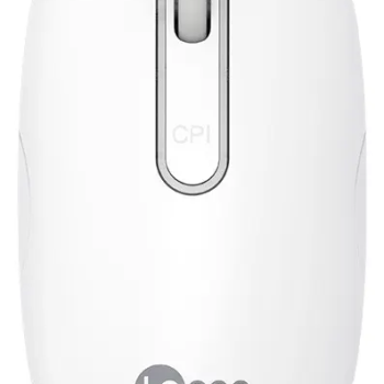 MOUSE S/FIO RECARREGAVEL WS207 BRANCO LECOO