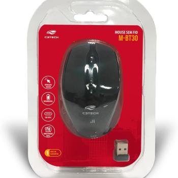 MOUSE S/FIO RECARREG BT+RC/NANO M-BT30BK C3T