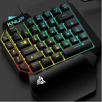 TECLADO GAMER SINGLE HAND KNUP TE133