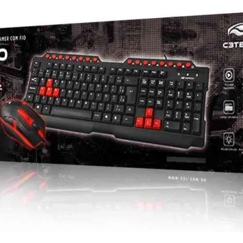 KIT TECL+MOUSE USB GAMING GK-20V2BK C3T