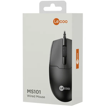 MOUSE USB MS101 PRETO LECOO