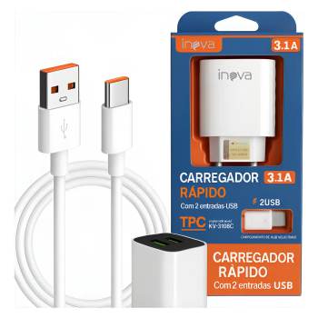 CARREGADOR INOVA 3109 TYPE-C