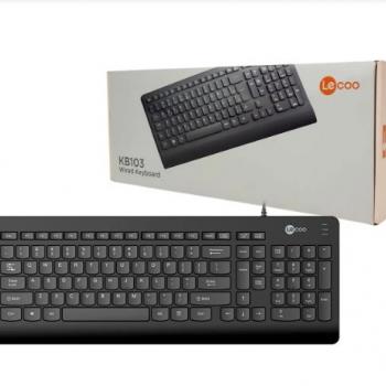 TECLADO USB PADRAO KB103 PRETO LECOO