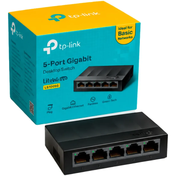 SWITCH TP-LINK 05PT LS1005G(BR) GIGABIT 10/100/1000 MBPS