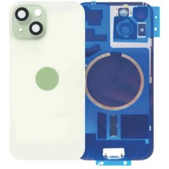 TAMPA TRASEIRA IPHONE 15 5G COMPLETA VERDE COM ANEL