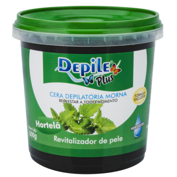 CERA DEPILATÓRIA CORPORAL DEPILE HORTELÃ 600G